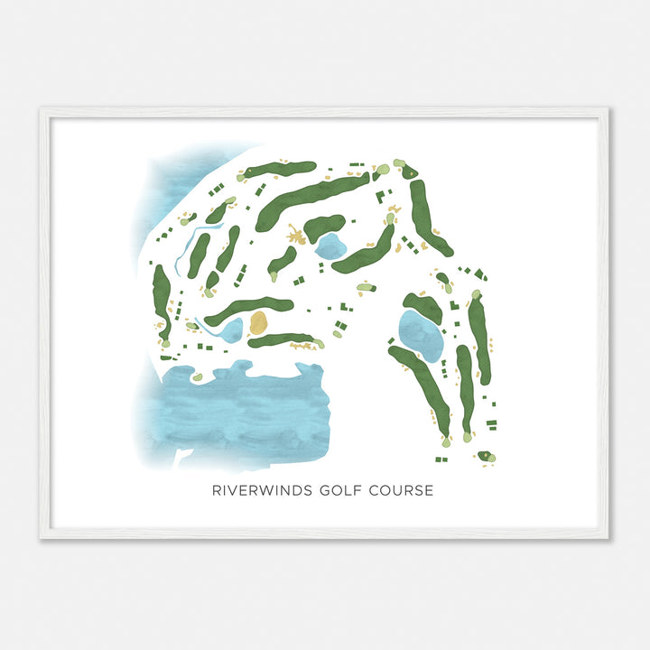 Print of Riverwinds Golf Course Modern Map
