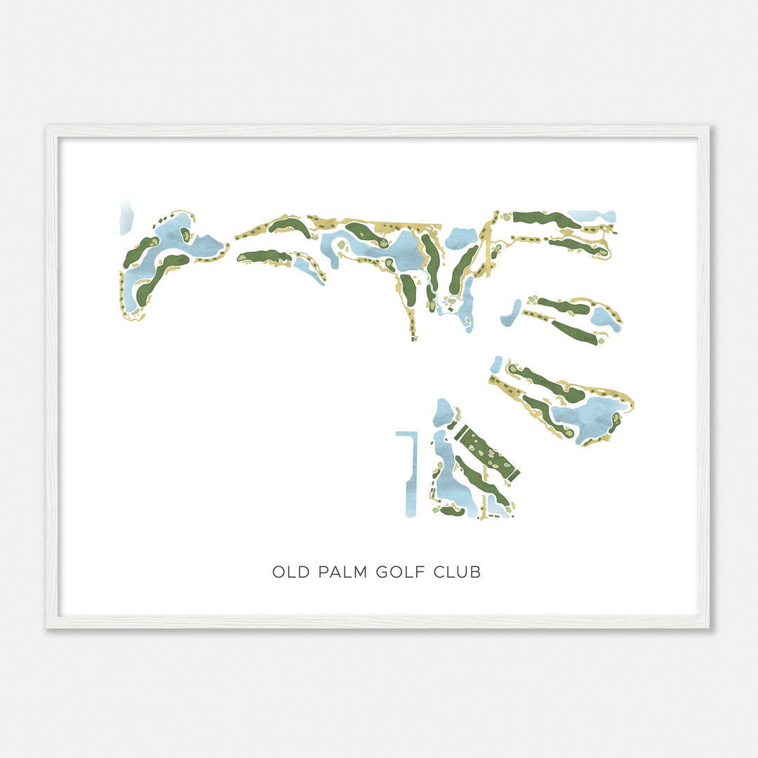 Print of Old Palm Golf Club Modern Map