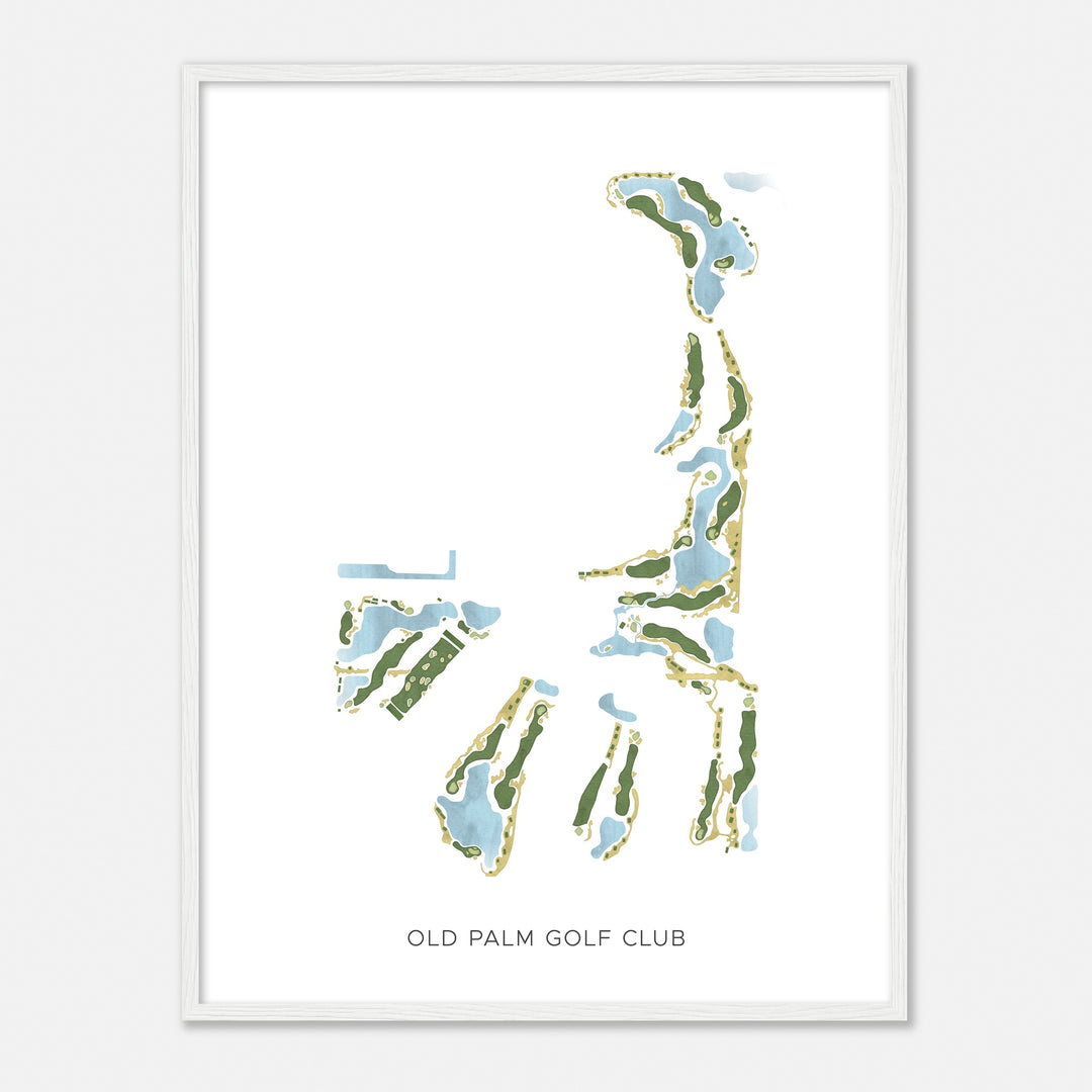 Print of Old Palm Golf Club Modern Map