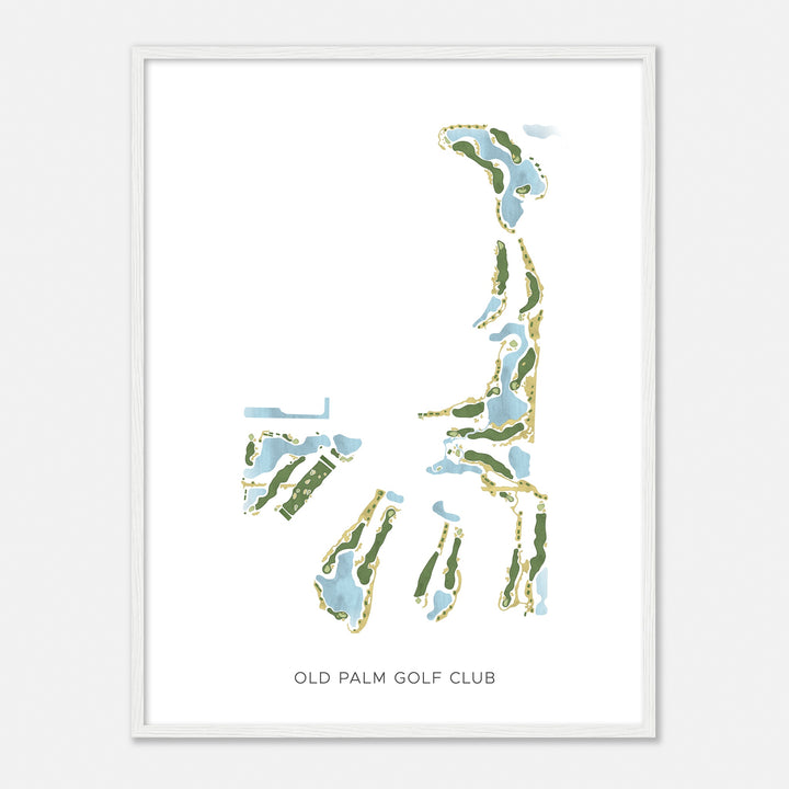 Print of Old Palm Golf Club Modern Map
