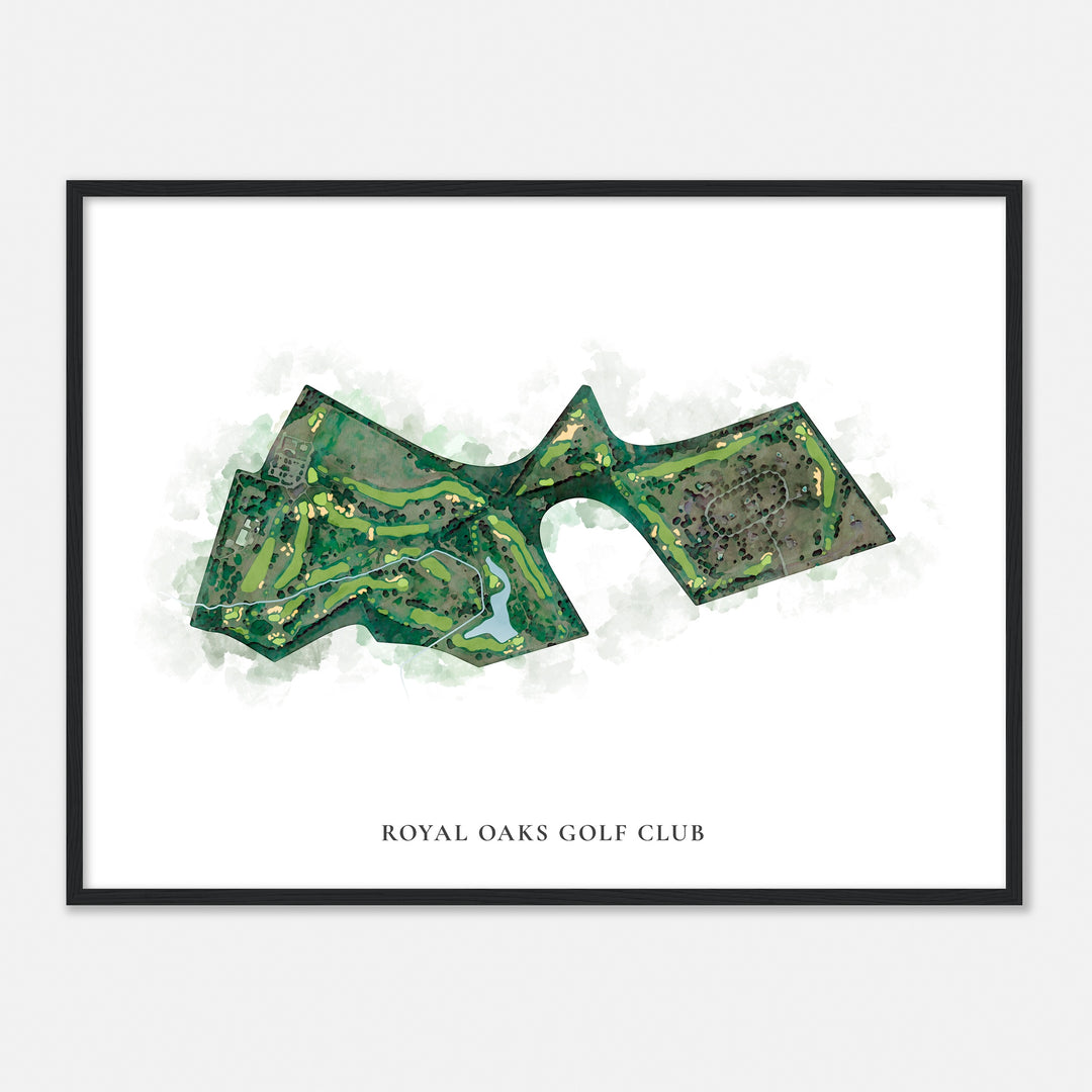 Print of Royal Oaks Golf Club Classic Map