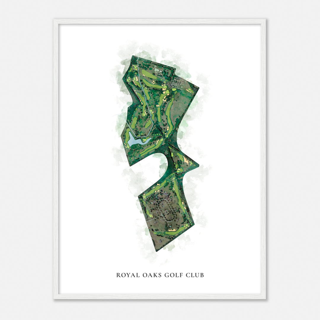 Print of Royal Oaks Golf Club Classic Map