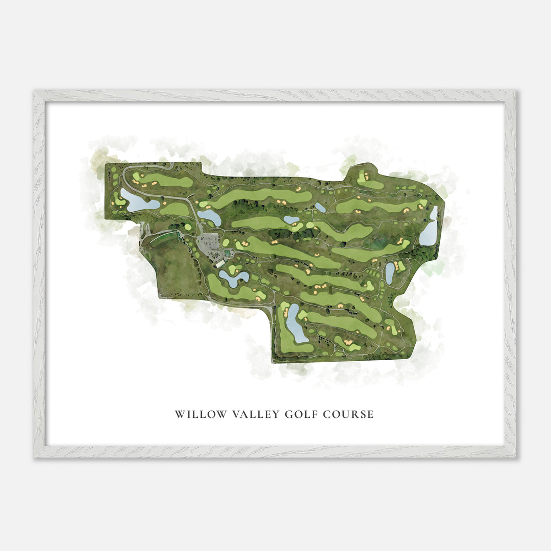 Print of Willow Valley Golf Course Classic Map