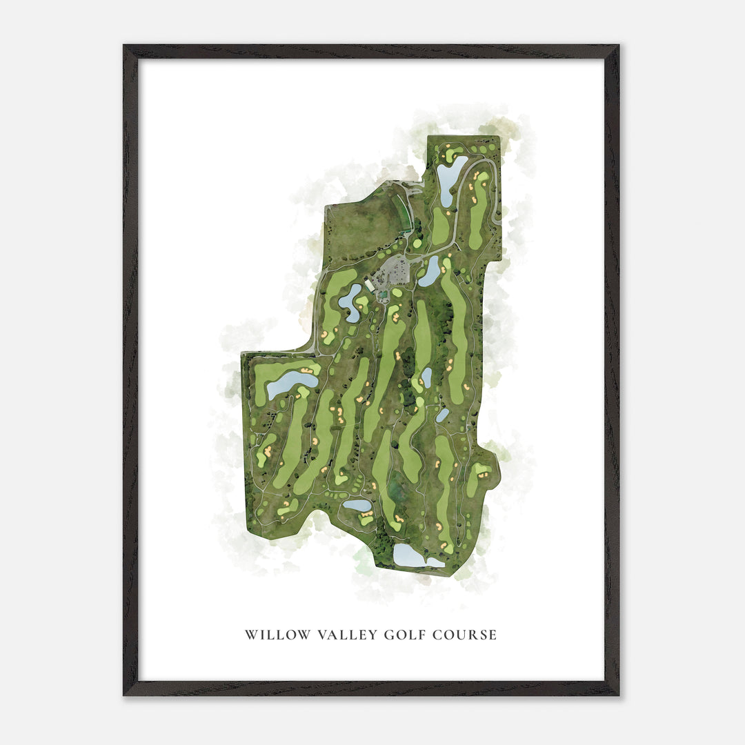 Print of Willow Valley Golf Course Classic Map