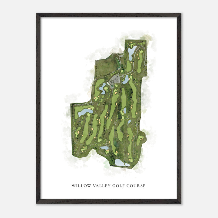 Print of Willow Valley Golf Course Classic Map