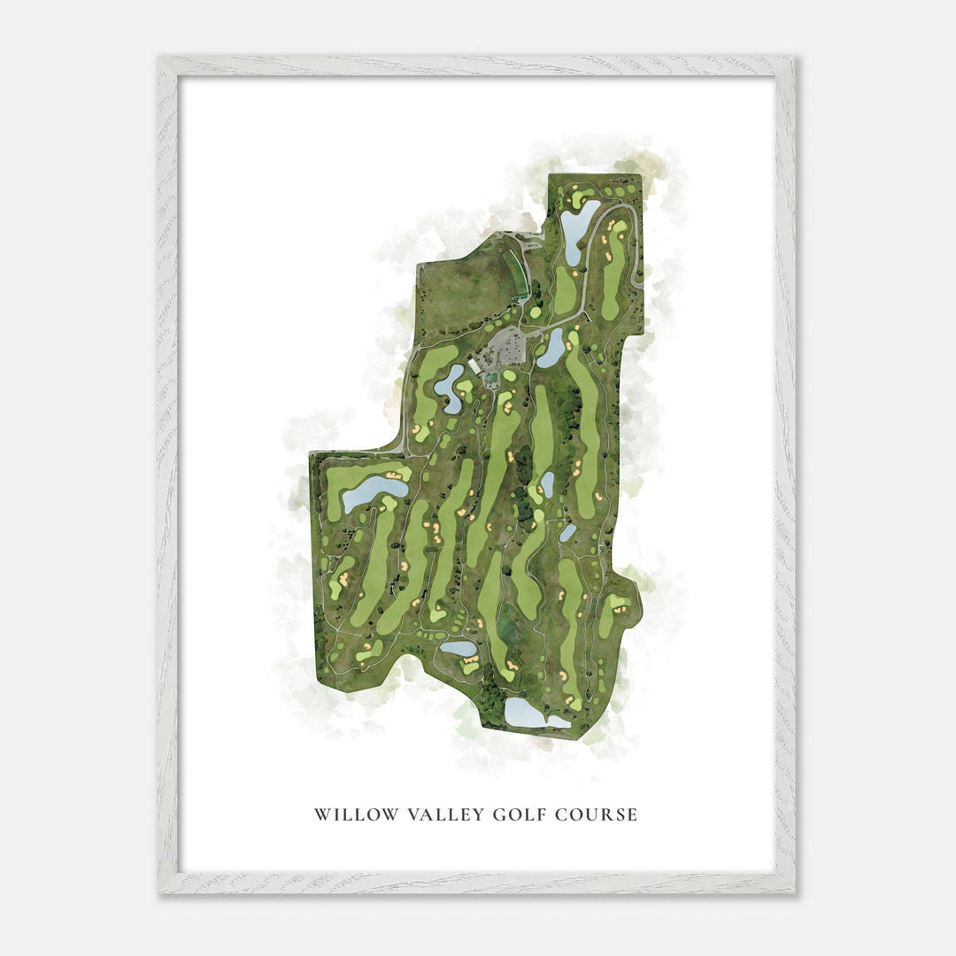 Print of Willow Valley Golf Course Classic Map