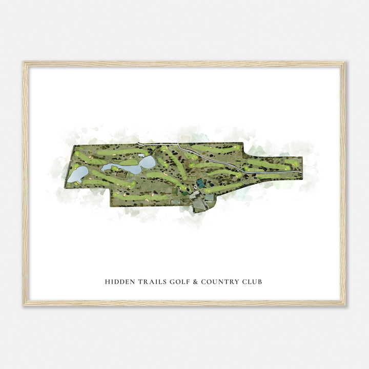 Print of Hidden Trails Golf & Country Club Classic Map