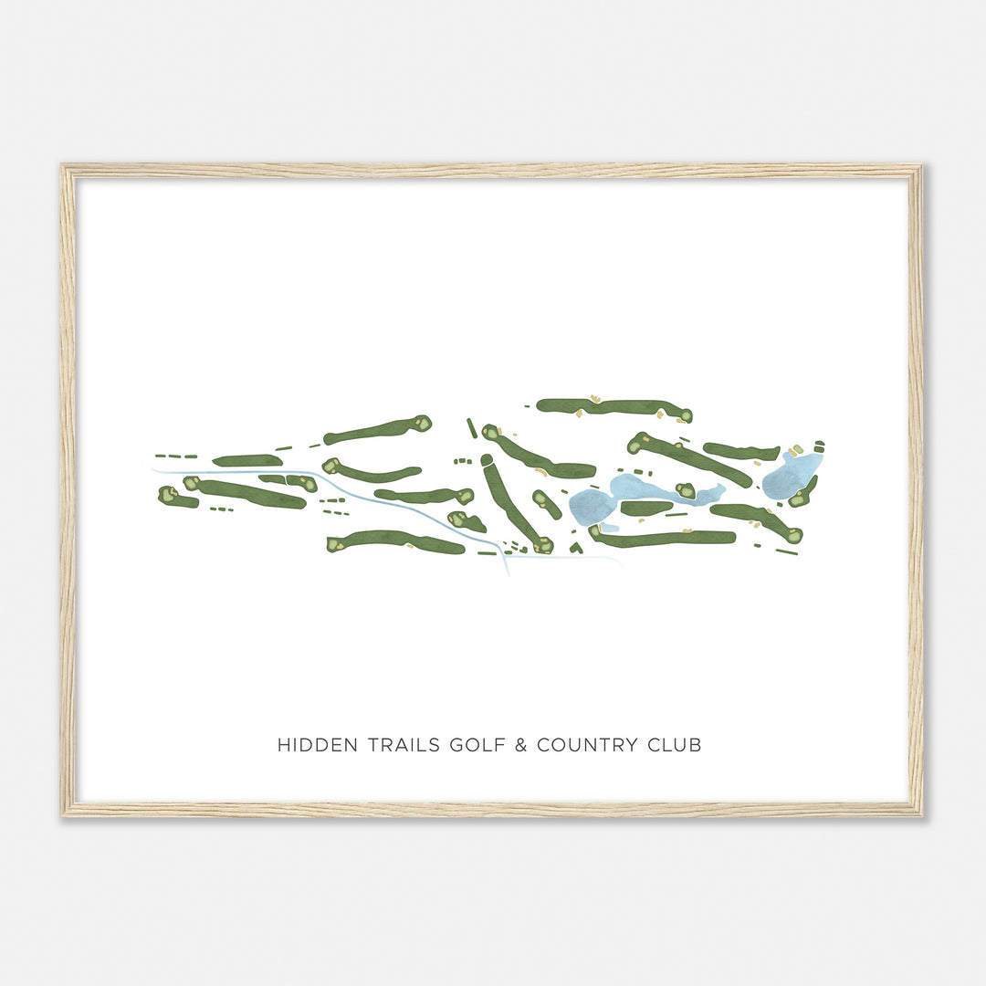 Print of Hidden Trails Golf & Country Club Modern Map