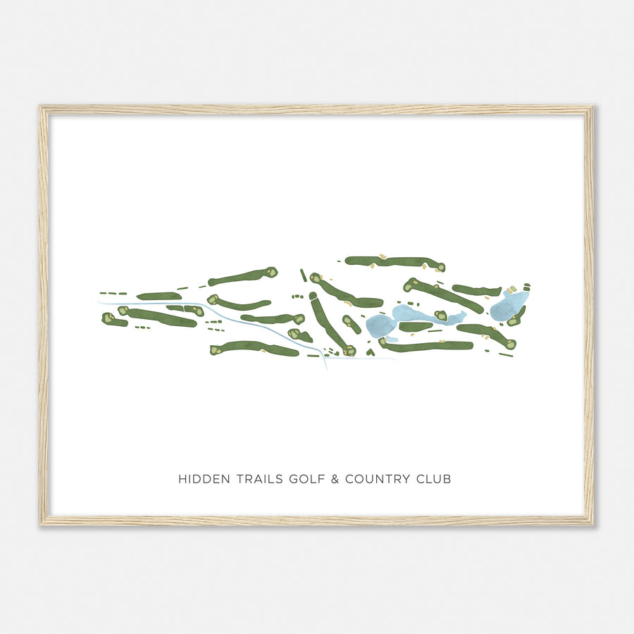 Print of Hidden Trails Golf & Country Club Modern Map