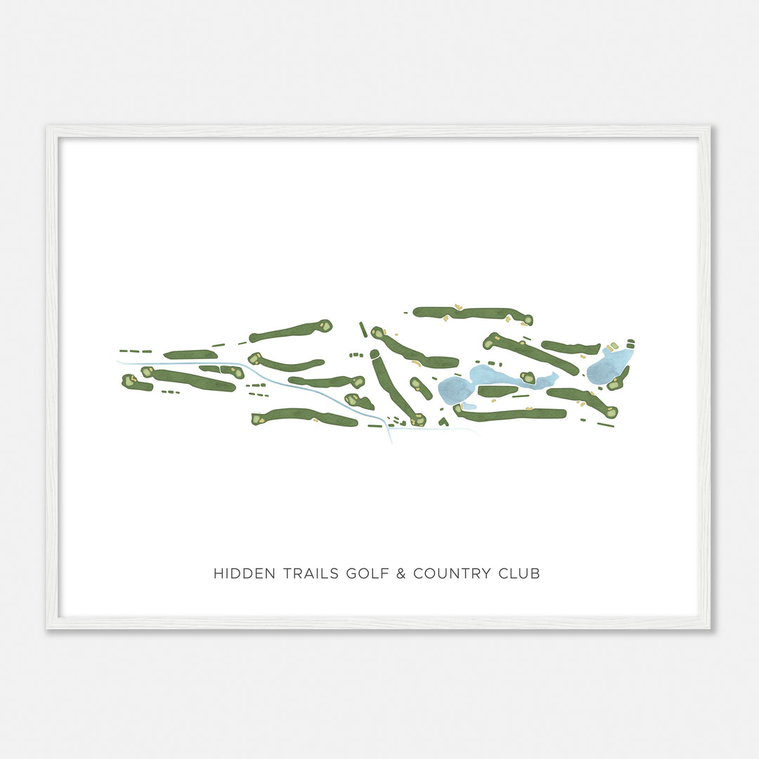 Print of Hidden Trails Golf & Country Club Modern Map