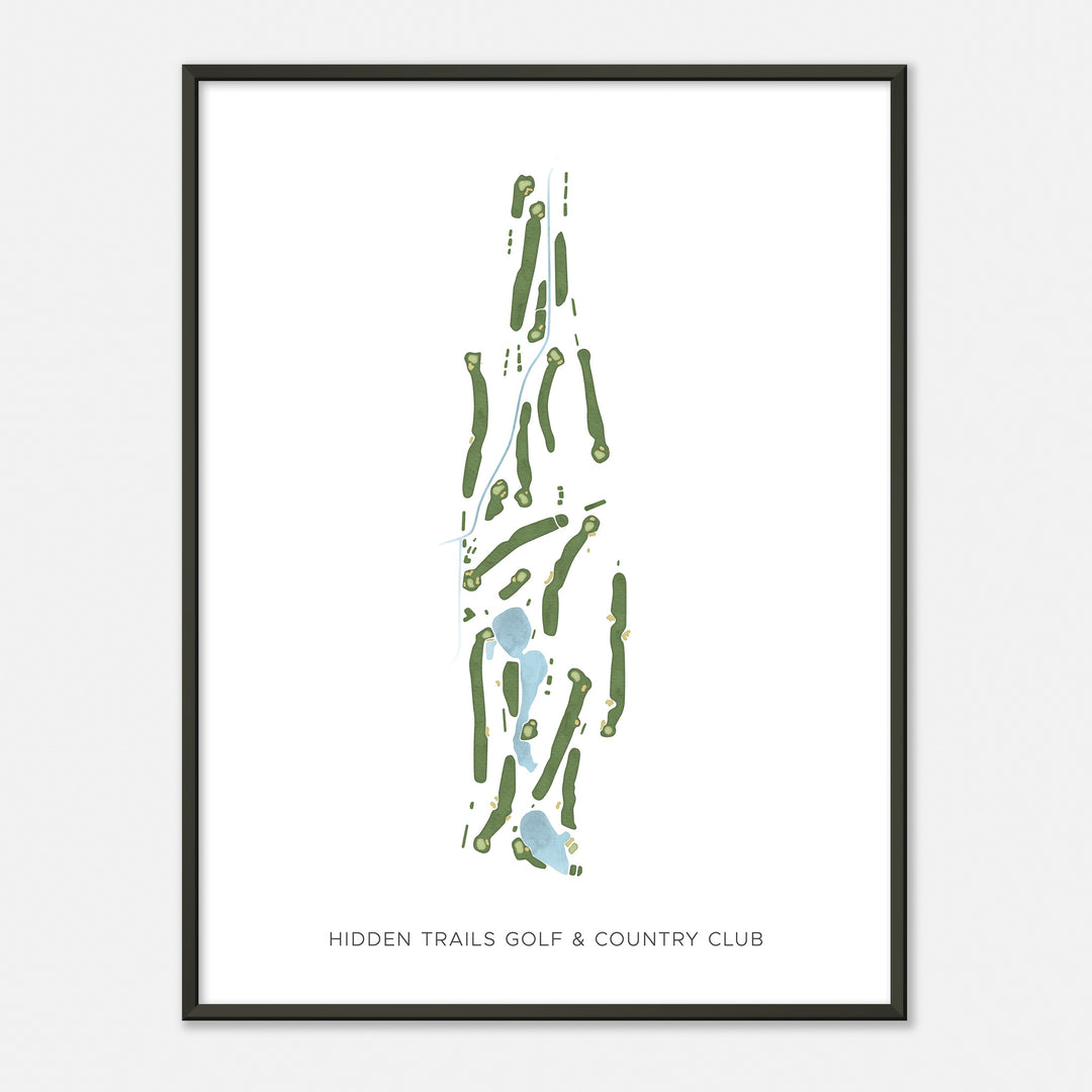 Print of Hidden Trails Golf & Country Club Modern Map