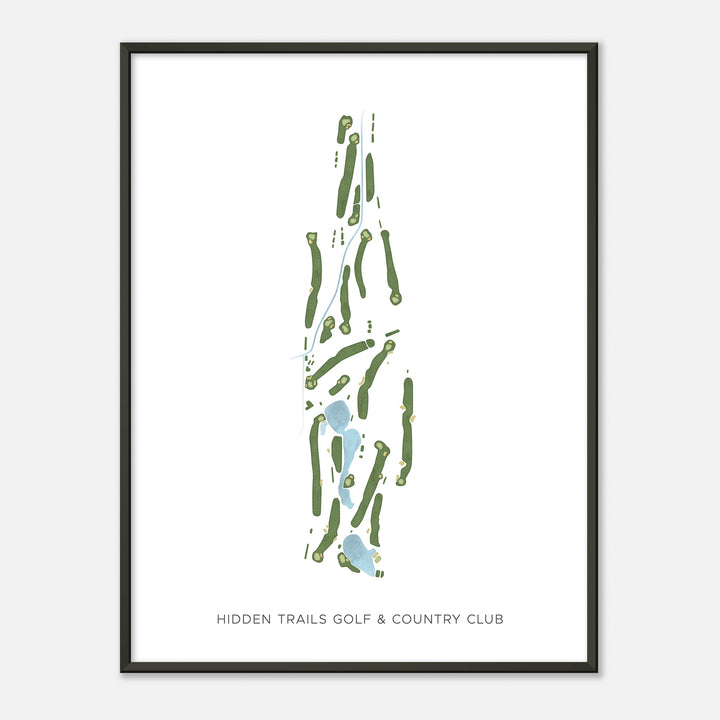 Print of Hidden Trails Golf & Country Club Modern Map