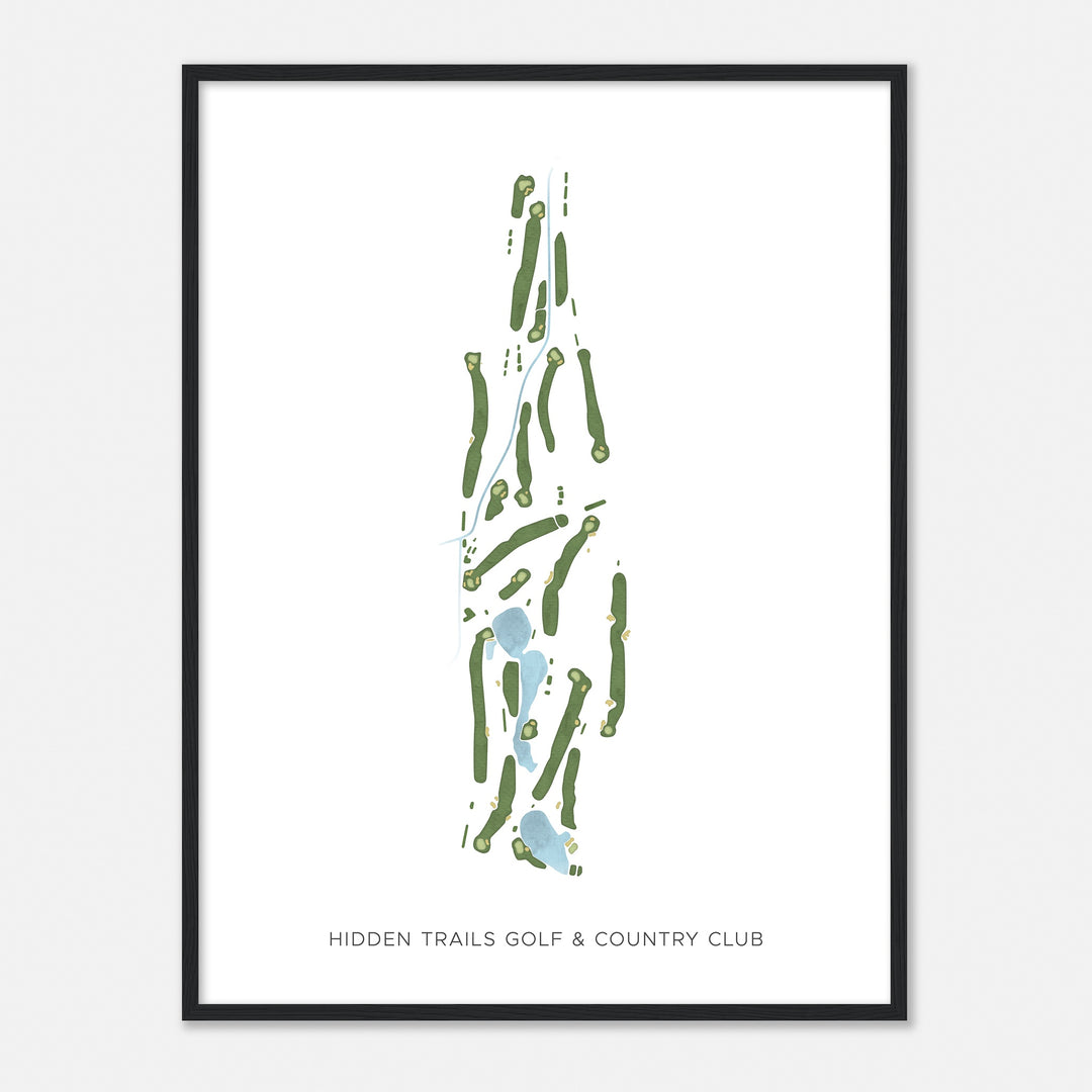 Print of Hidden Trails Golf & Country Club Modern Map