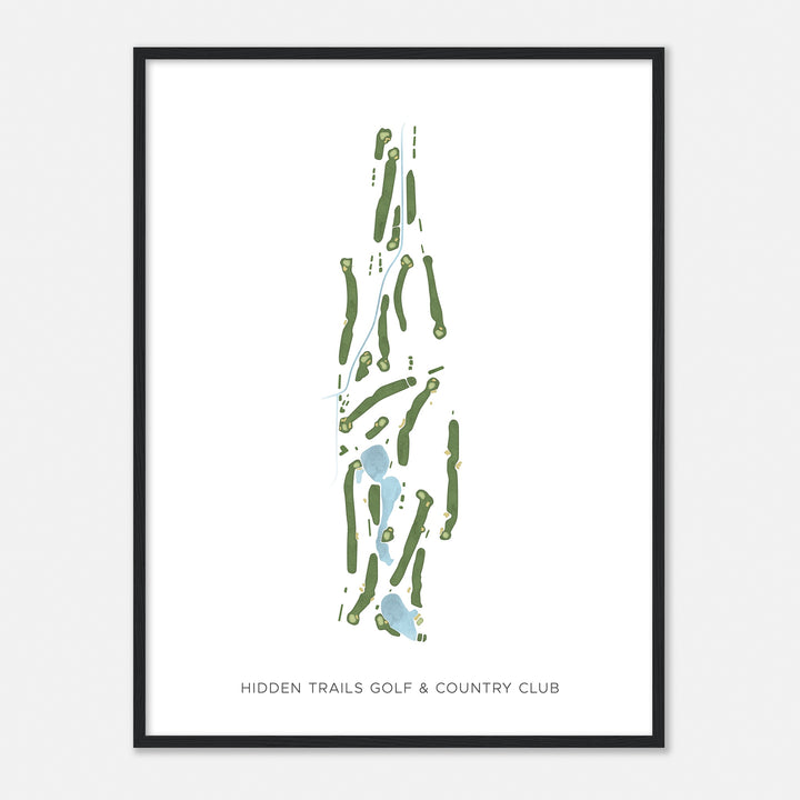 Print of Hidden Trails Golf & Country Club Modern Map