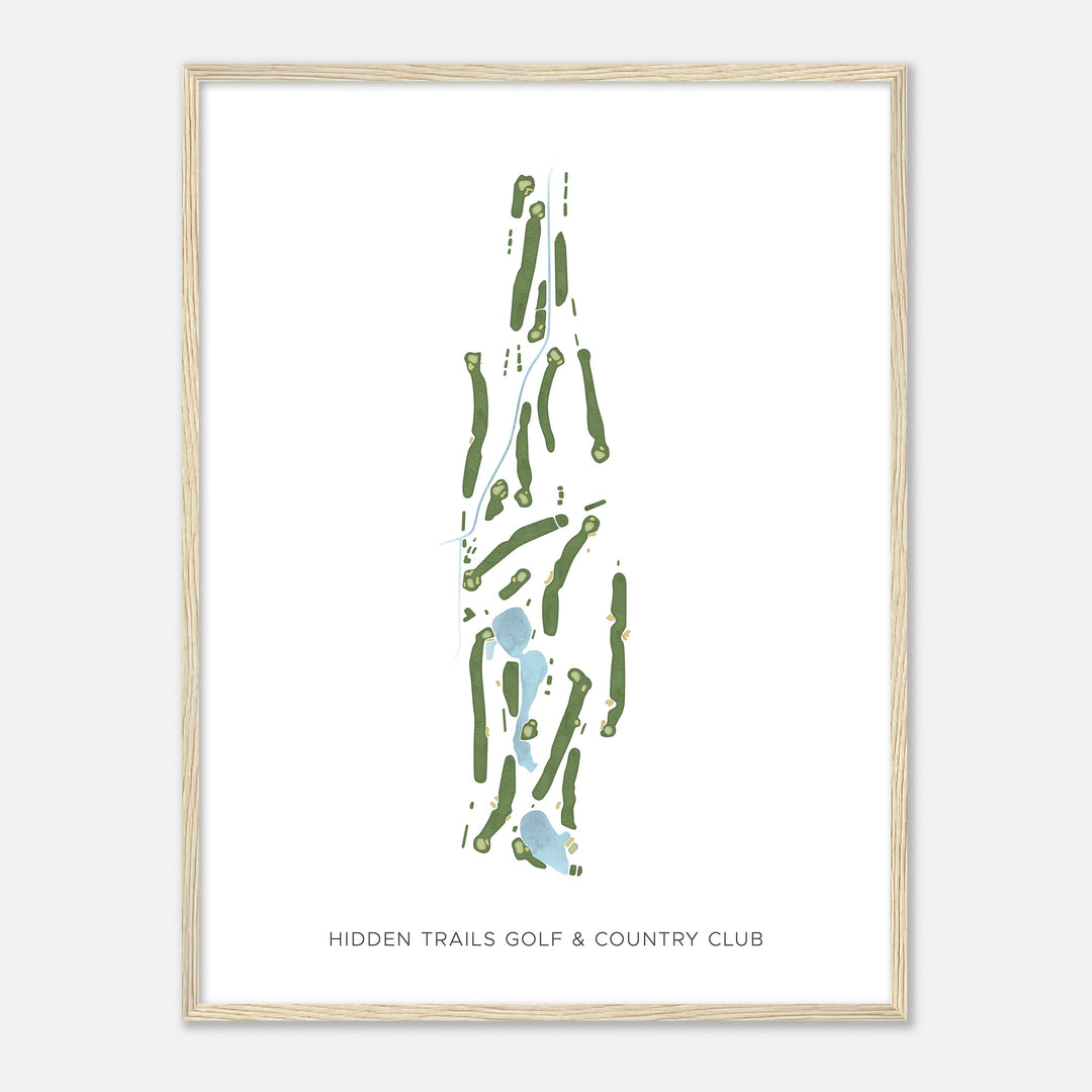 Print of Hidden Trails Golf & Country Club Modern Map