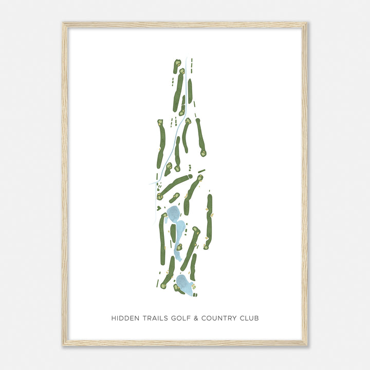 Print of Hidden Trails Golf & Country Club Modern Map