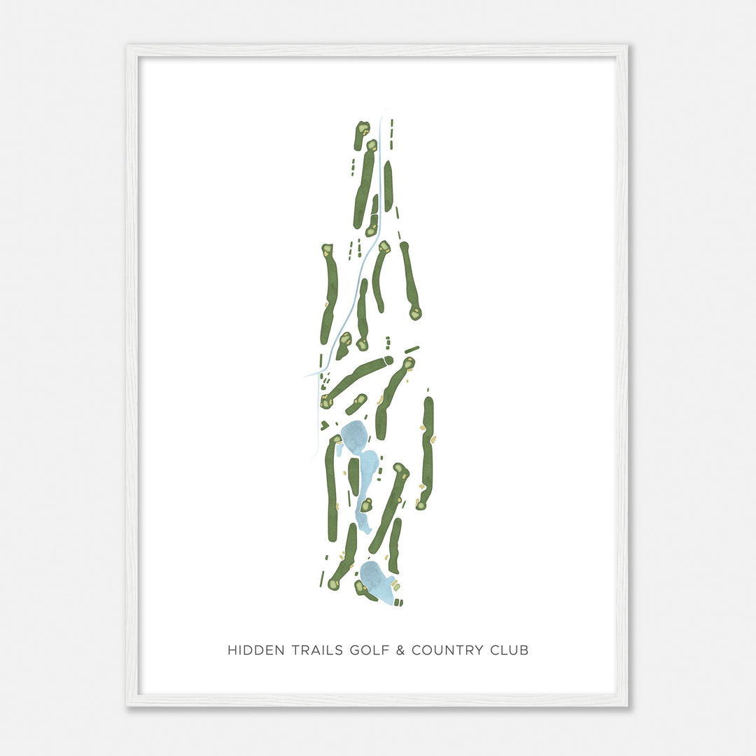 Print of Hidden Trails Golf & Country Club Modern Map