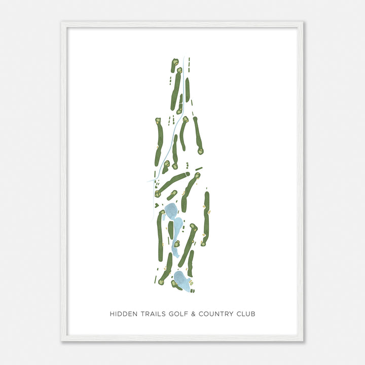 Print of Hidden Trails Golf & Country Club Modern Map