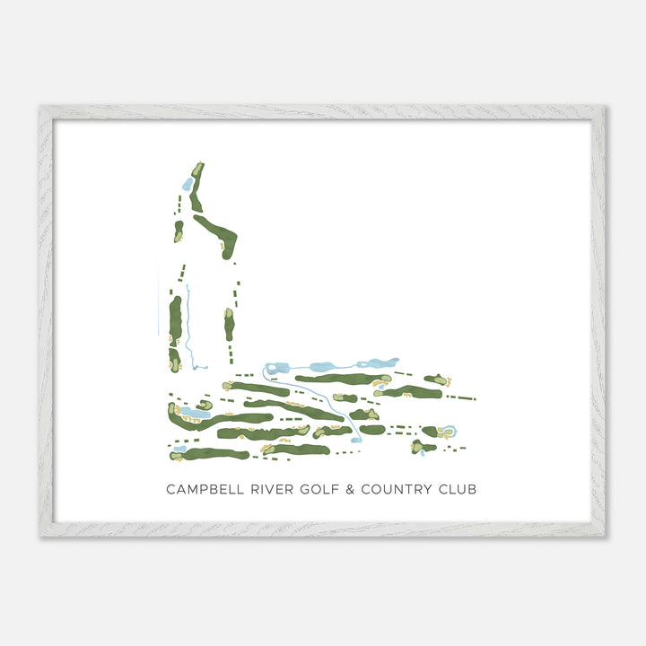 Print of Campbell River Golf & Country Club Modern Map