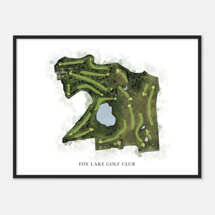 Print of Fox Lake Golf Club Classic Map