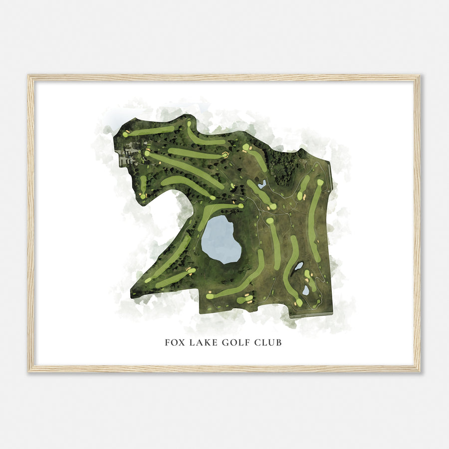 Print of Fox Lake Golf Club Classic Map