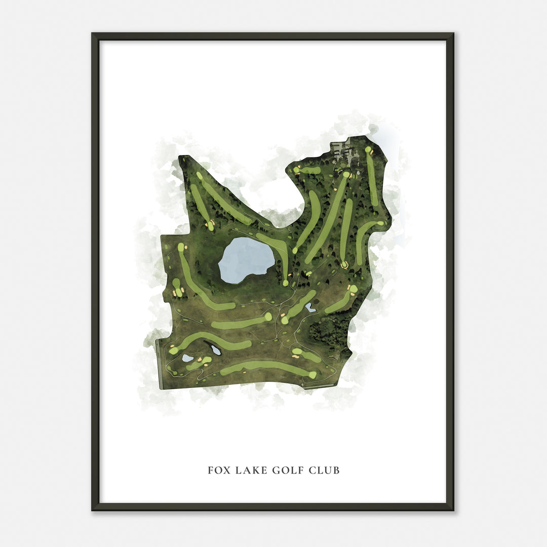 Print of Fox Lake Golf Club Classic Map