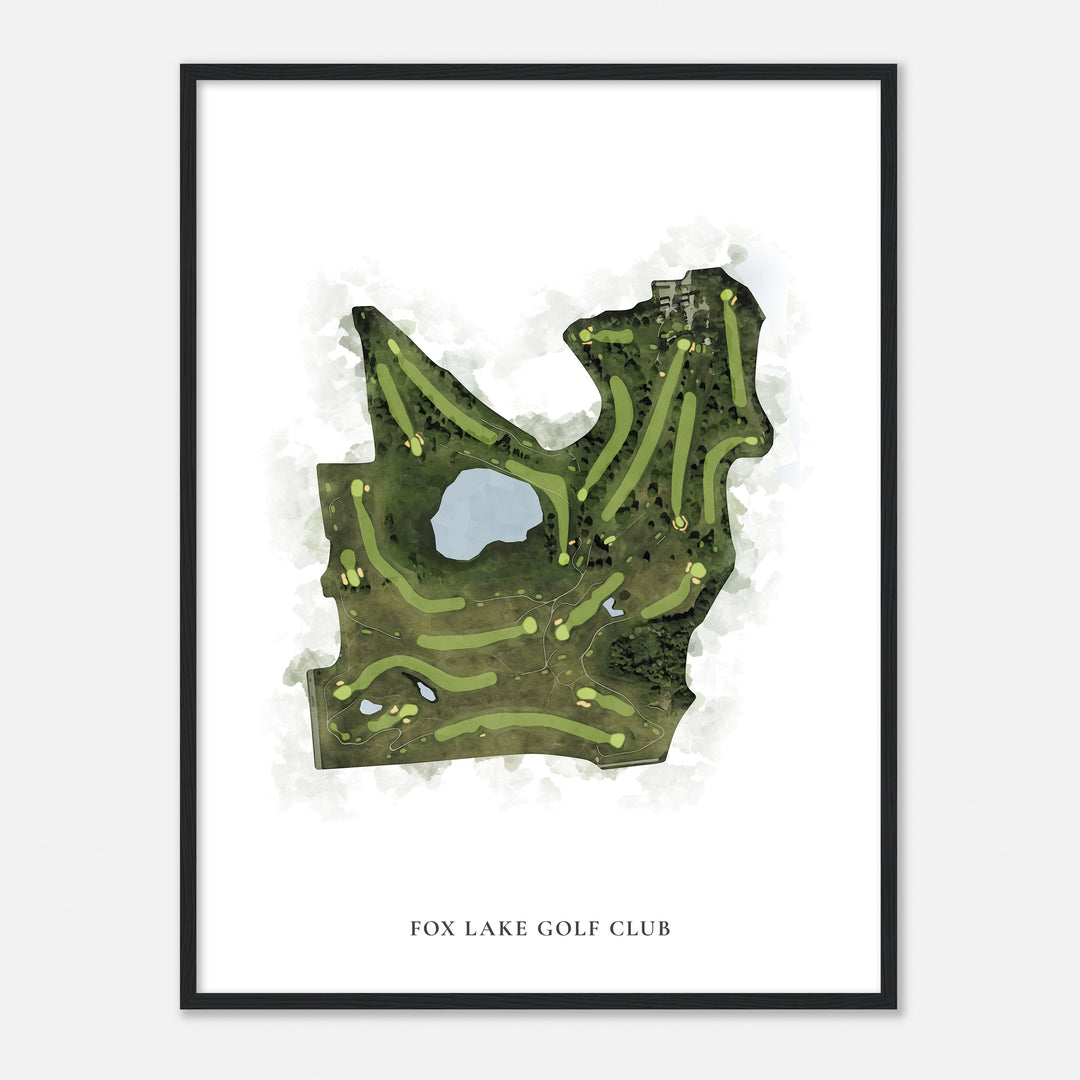 Print of Fox Lake Golf Club Classic Map