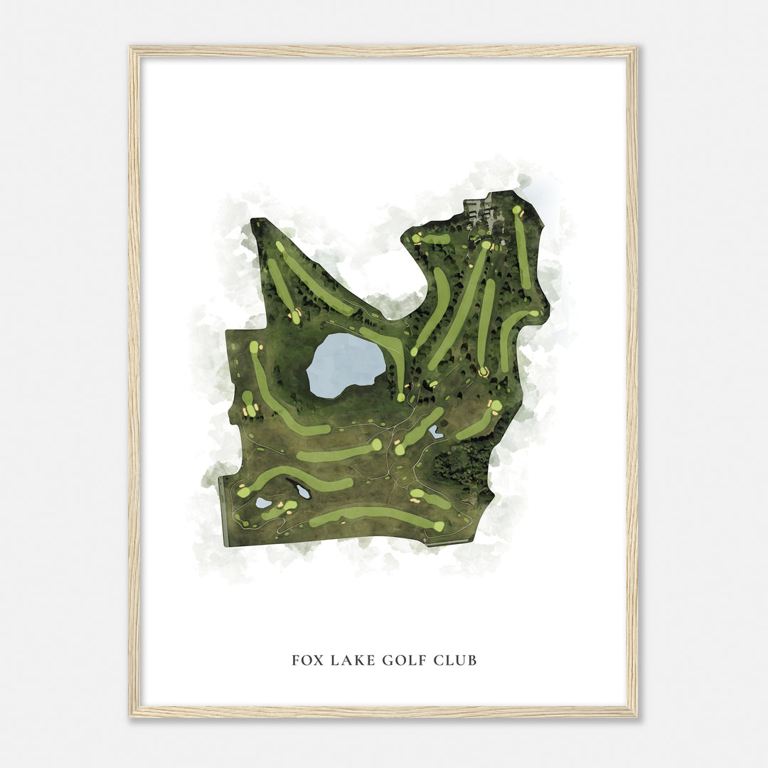 Print of Fox Lake Golf Club Classic Map