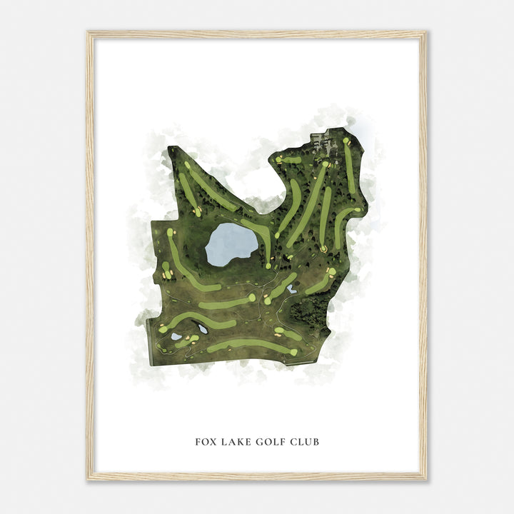 Print of Fox Lake Golf Club Classic Map