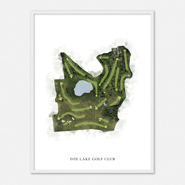 Print of Fox Lake Golf Club Classic Map