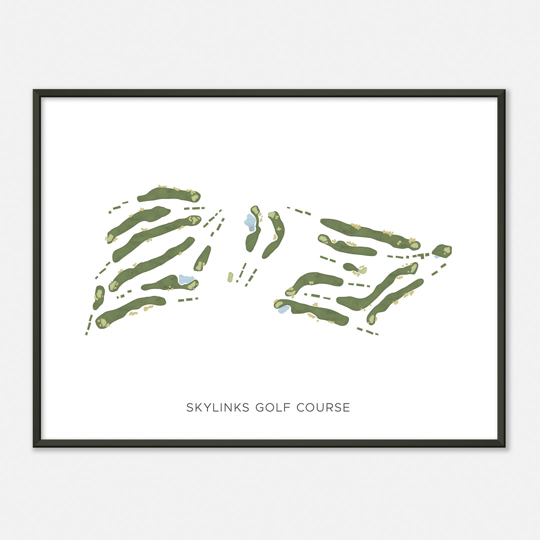 Print of Skylinks Golf Course Modern Map
