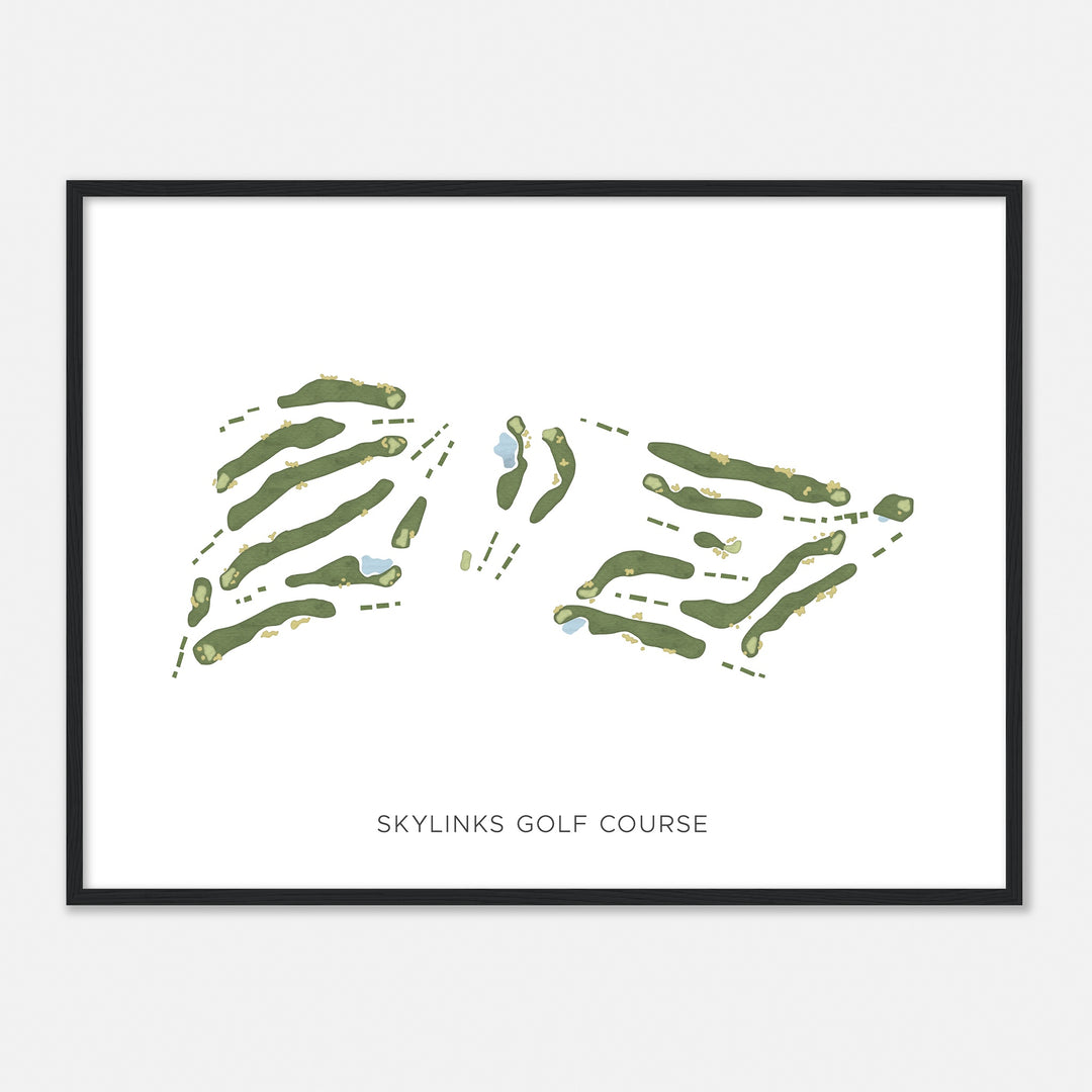 Print of Skylinks Golf Course Modern Map