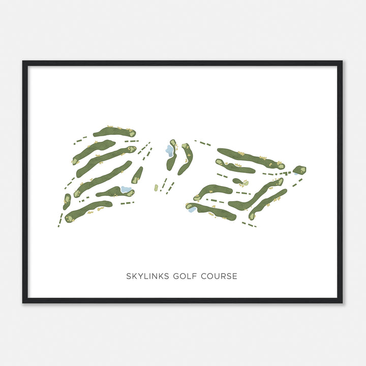 Print of Skylinks Golf Course Modern Map