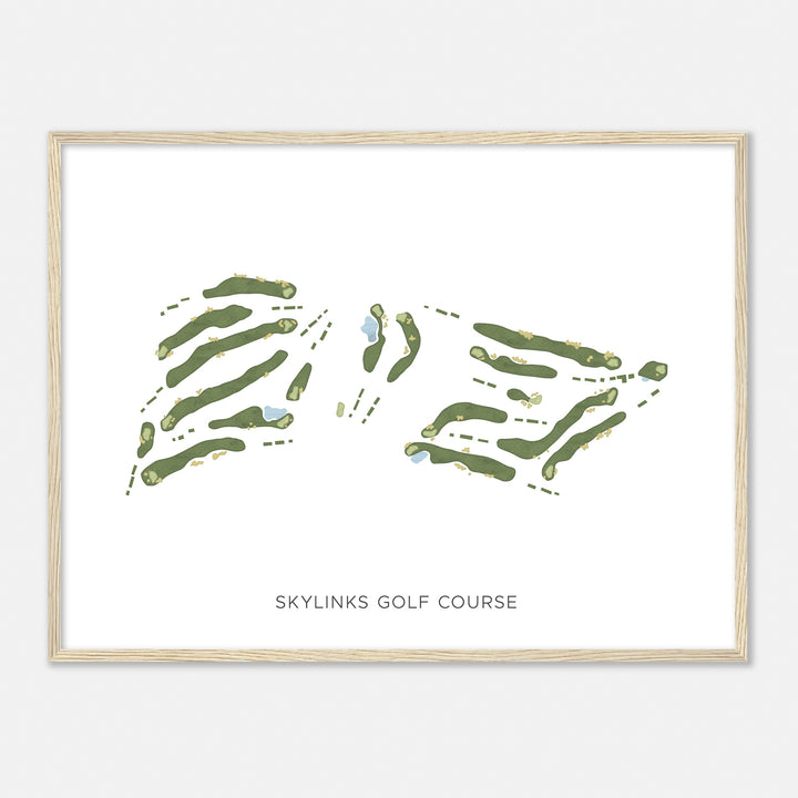 Print of Skylinks Golf Course Modern Map