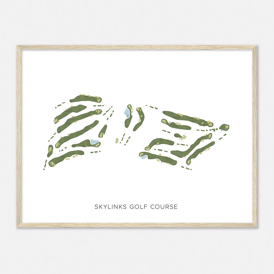 Print of Skylinks Golf Course Modern Map