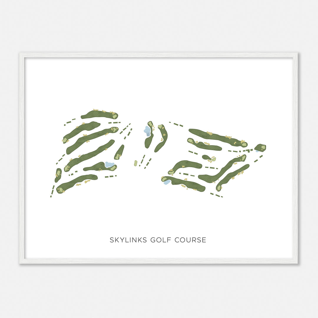 Print of Skylinks Golf Course Modern Map