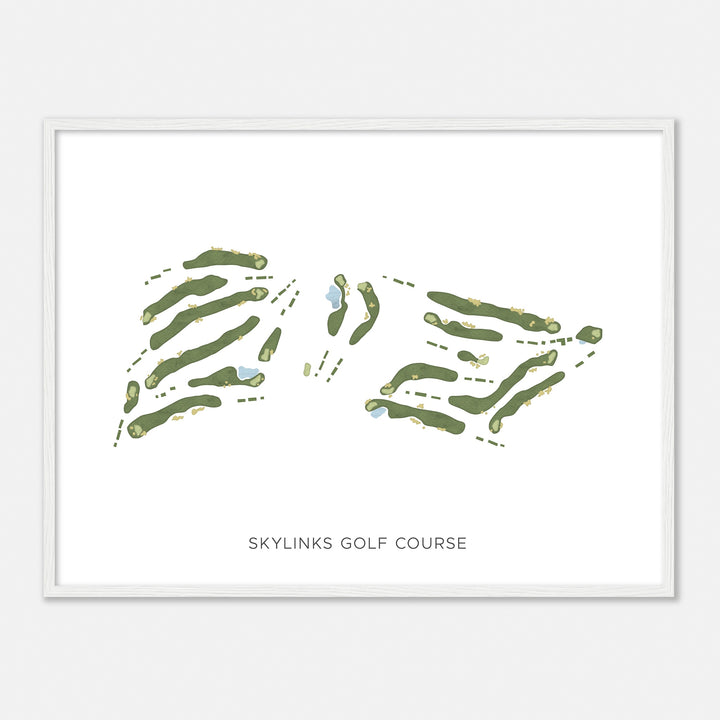 Print of Skylinks Golf Course Modern Map