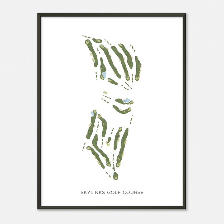 Print of Skylinks Golf Course Modern Map