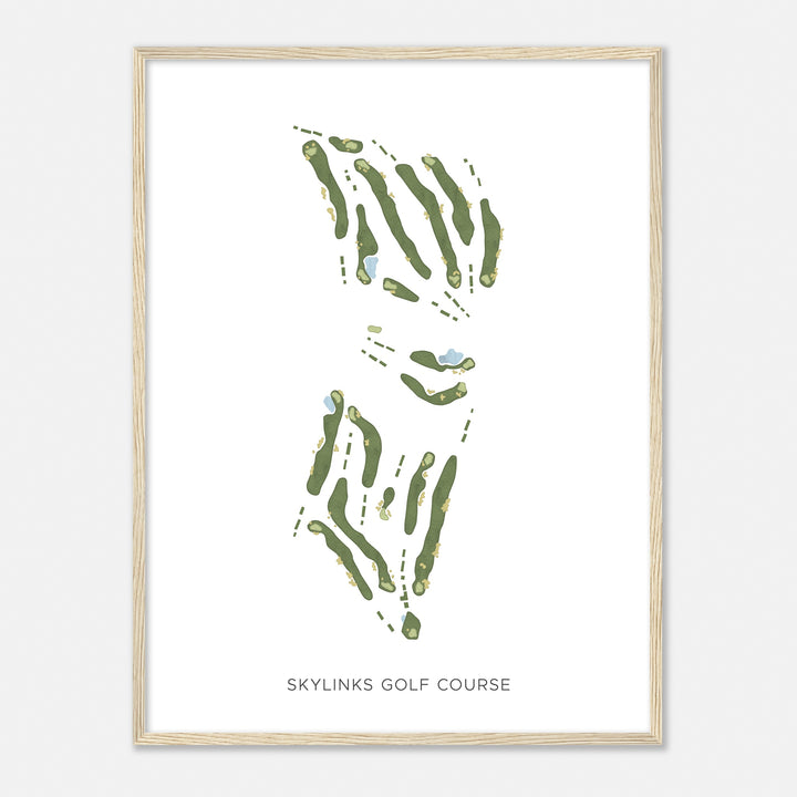 Print of Skylinks Golf Course Modern Map