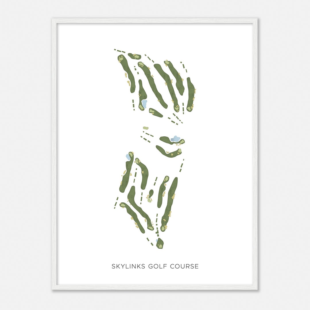 Print of Skylinks Golf Course Modern Map