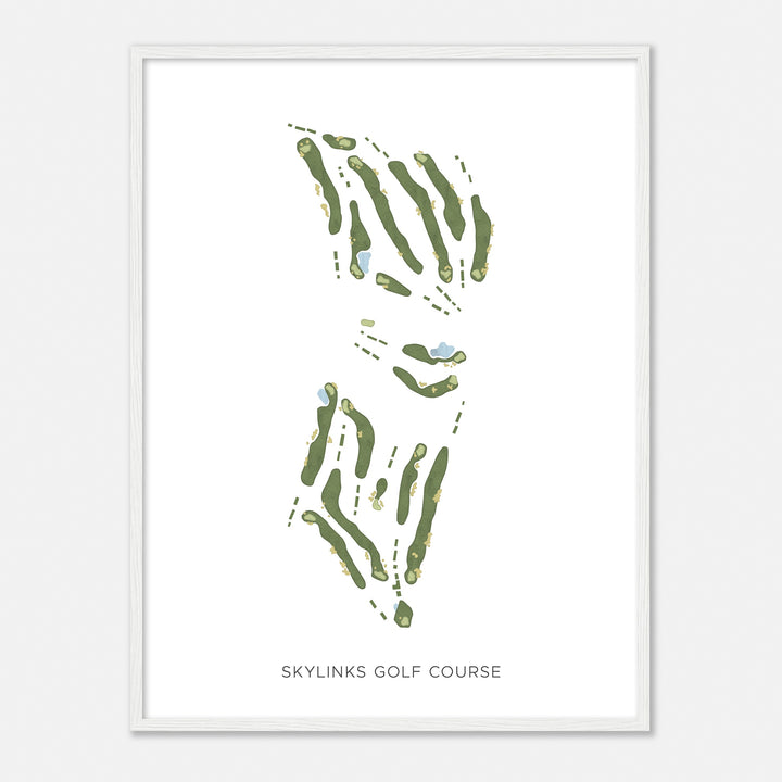 Print of Skylinks Golf Course Modern Map