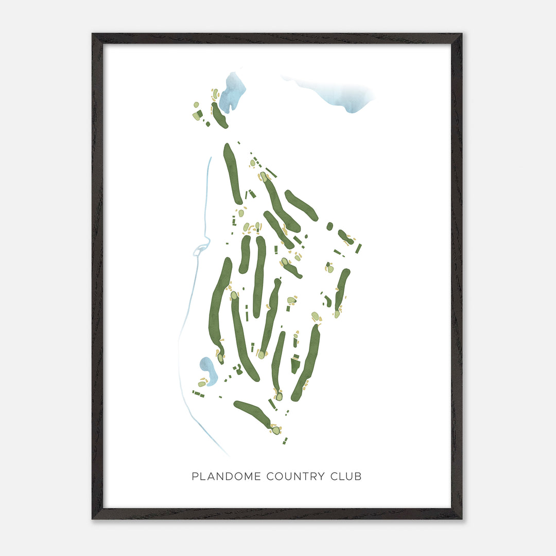 Print of Plandome Country Club Modern Map