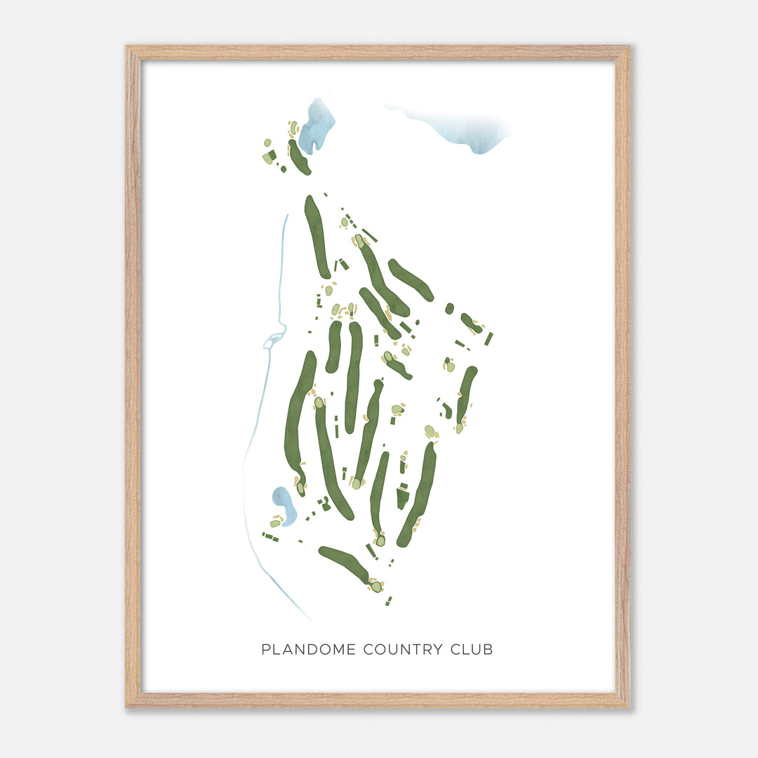 Print of Plandome Country Club Modern Map