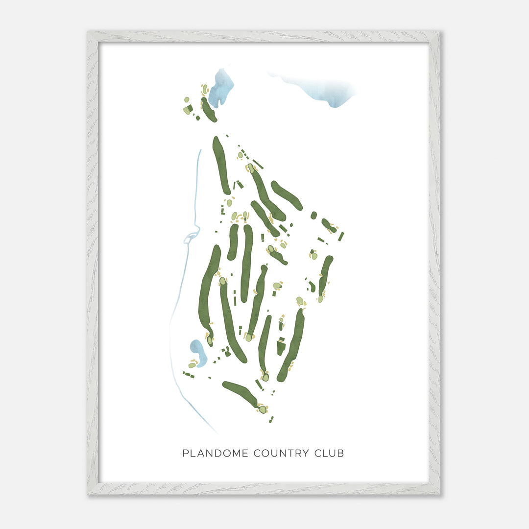 Print of Plandome Country Club Modern Map
