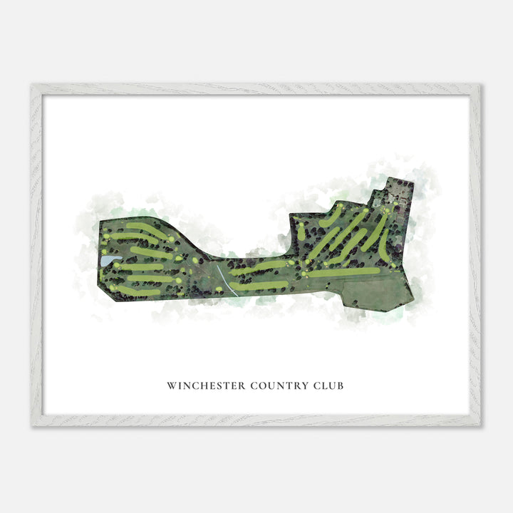 Print of Winchester Country Club Classic Map