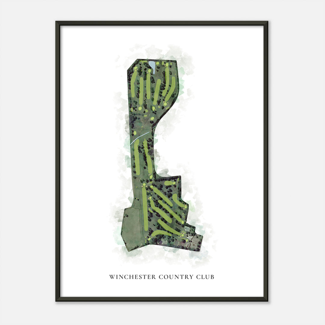 Print of Winchester Country Club Classic Map