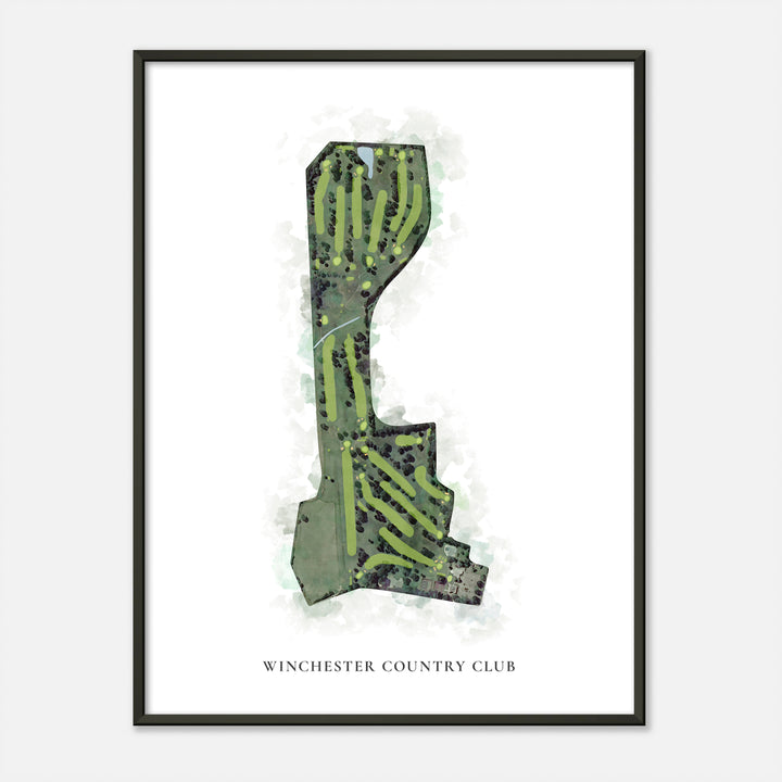 Print of Winchester Country Club Classic Map