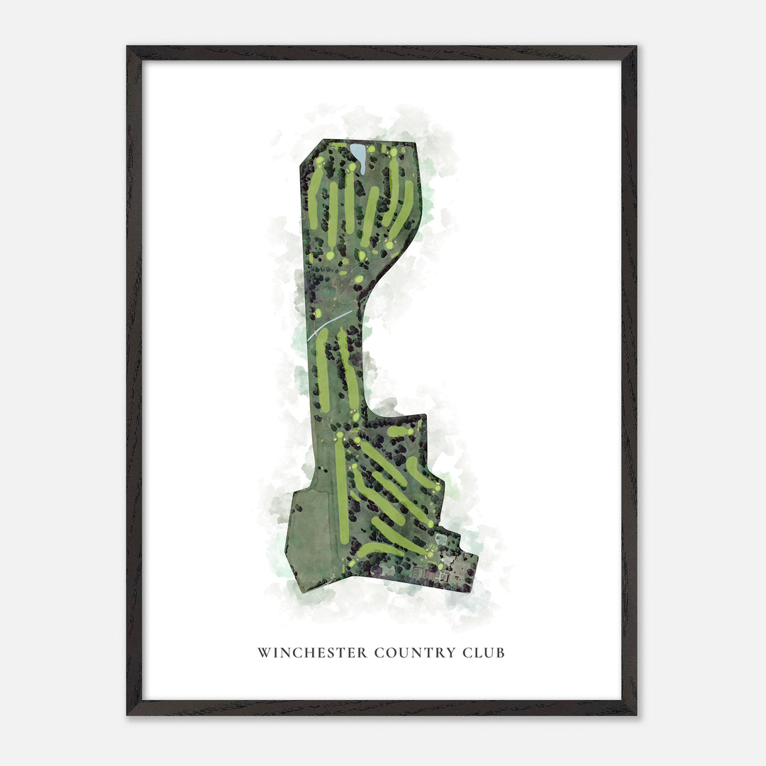 Print of Winchester Country Club Classic Map