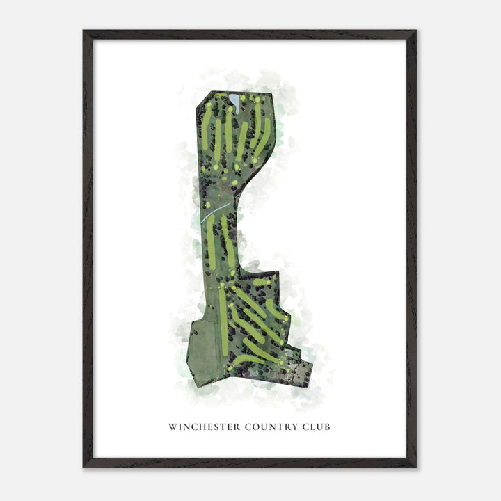 Print of Winchester Country Club Classic Map