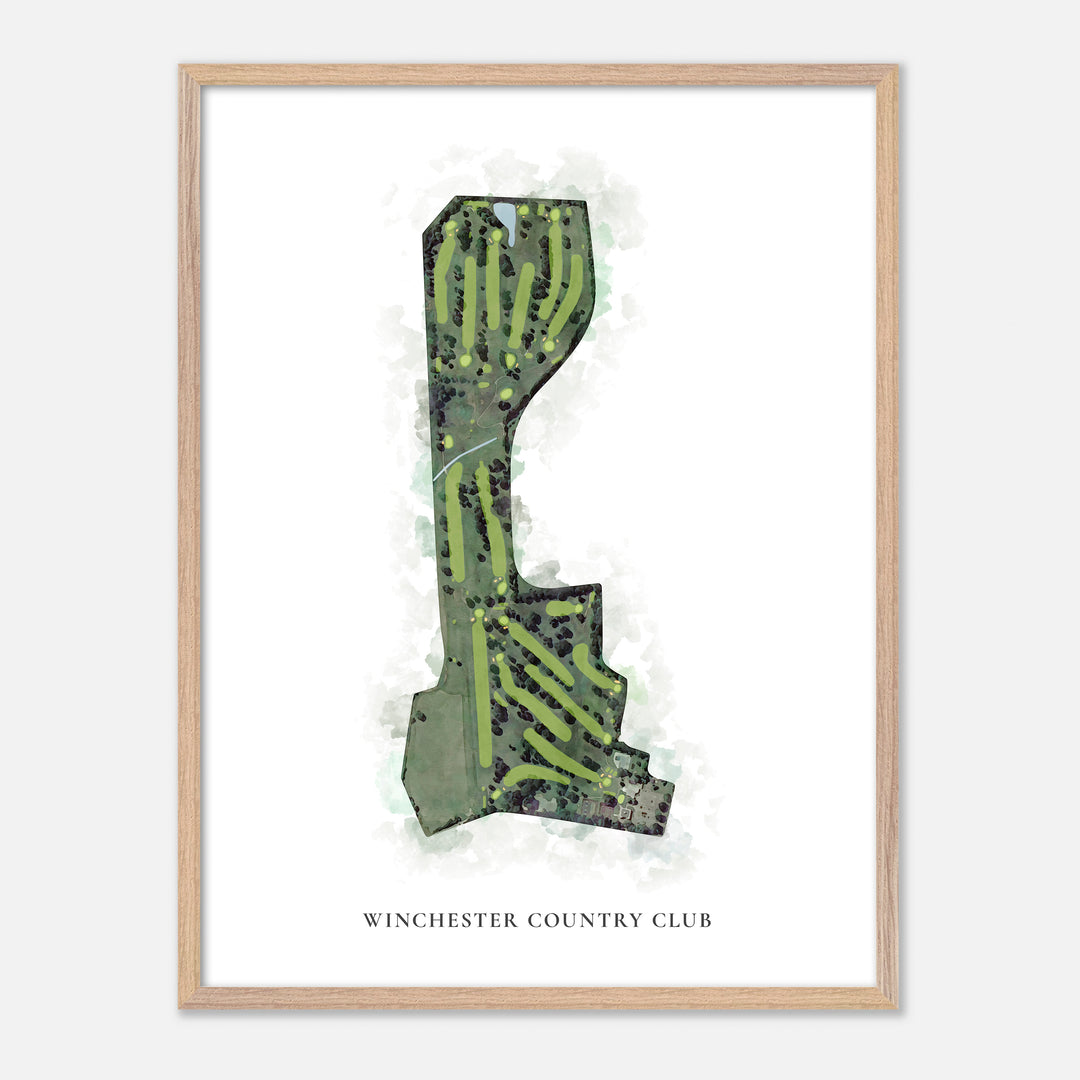 Print of Winchester Country Club Classic Map